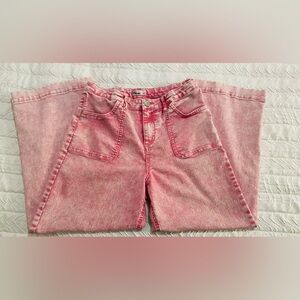 Girls Pink Straight Leg Jeans
